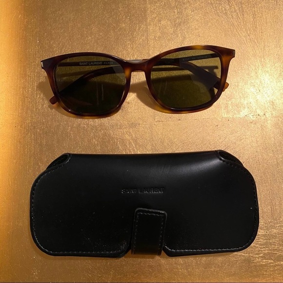 New Saint Laurent tortoise sunglasses main image 6
